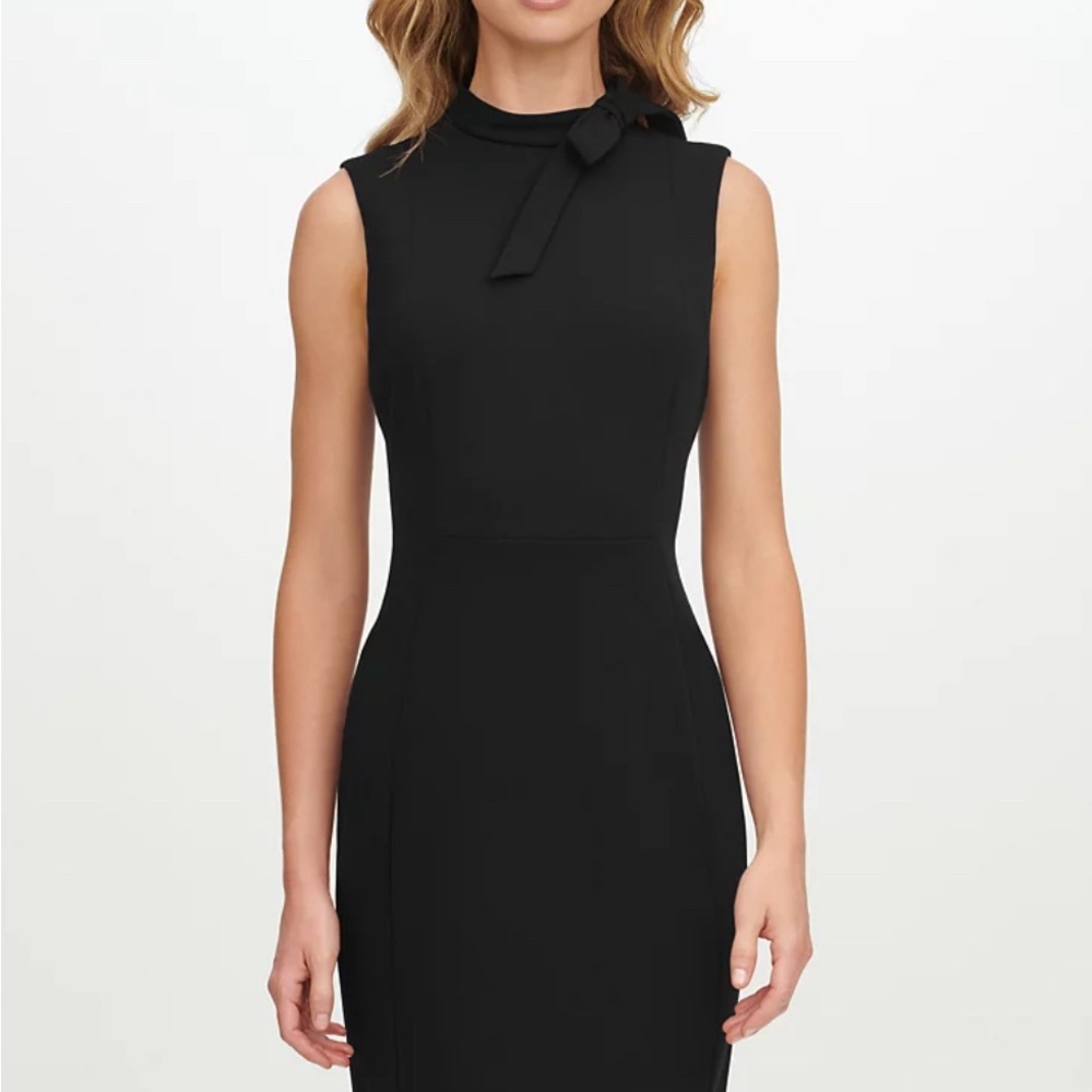 Petite Bow-Neck Sheath Dress size 10, with a lovely bowtie